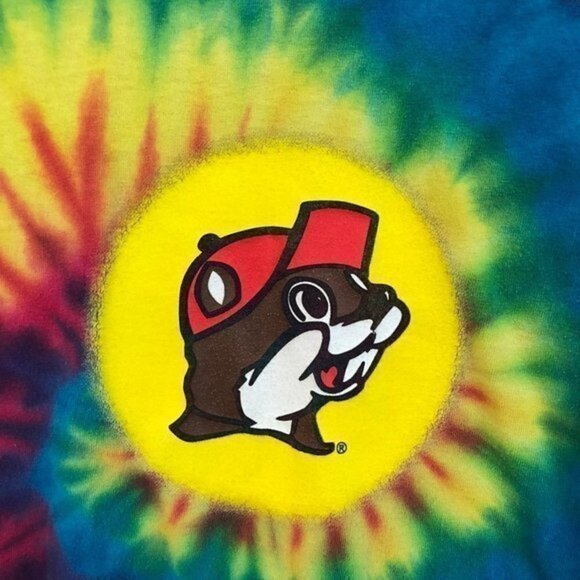 Buc-ee's Tie Dye Shirt Peace Love Beaver T-Shirt - Picture 3 of 5